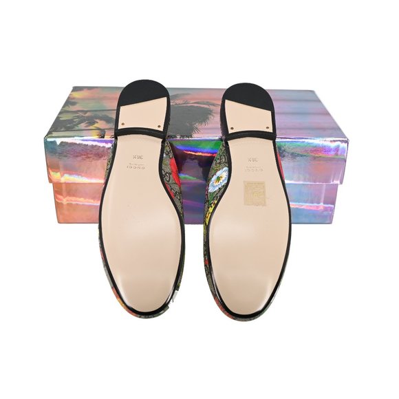 Gucci Women's Princetown GG Supreme Flora Slipper Mules - Picture 7 of 7